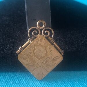 Antique 1910's Floral Locket  Pocket Watch Fob